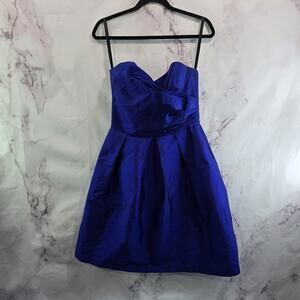 Alfred Sung Dress Womens 8 Y2K Purple Whimsy Alfred Sung Strapless Iridescent